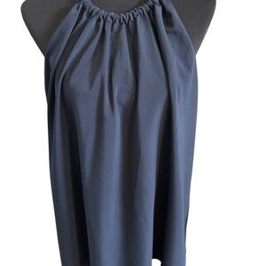 RACHEL Rachel Roy Halter Top Stretch Flowy Nautical Navy Blue Rope Strap XL